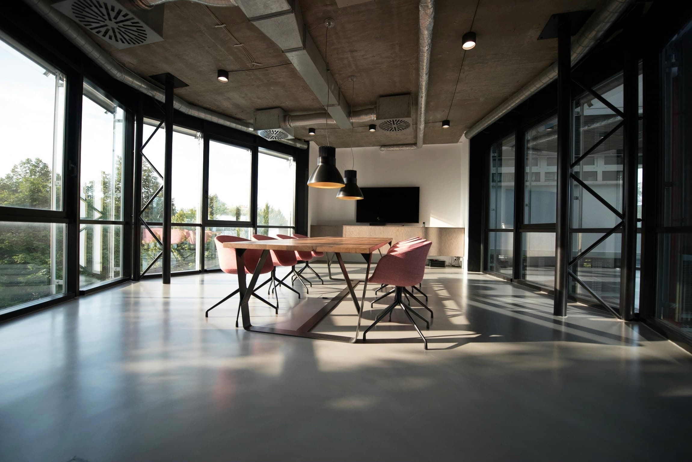 Bright, clean and tidy office space